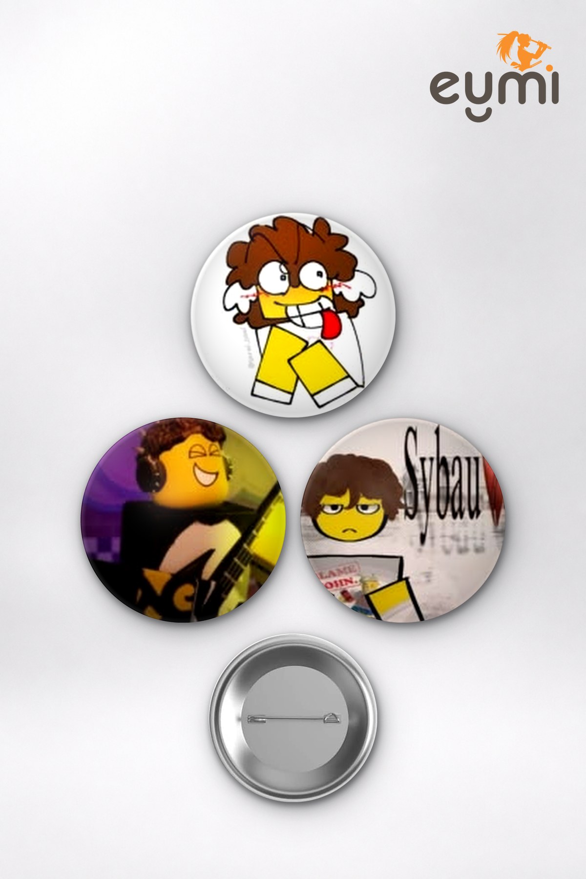 Roblox Shedletsky Kızarmış Tavuk Meme Oyun Temalı Çanta Süsü İğneli Buton Rozet Seti Set 3 3’lü (58 mm)